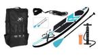 Wit, zwart en blauw opblaasbaar paddleboard, Nieuw