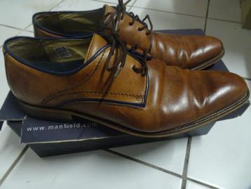 chaussure schoen soulier en cuir Kamel 44 beschikbaar voor biedingen