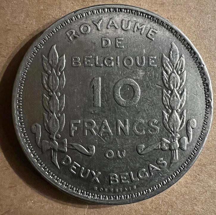 Koning Albert 1 deux belgas 10 francs uit 1930 FR positie B, Postzegels en Munten, Munten | België, Ophalen of Verzenden