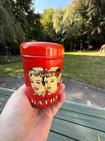 Klein blikje Confiserie KATHY - Fa G. Verheecke beschikbaar voor biedingen