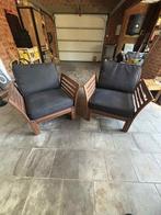 2 loungestoelen incl. kussens, Ophalen, Zo goed als nieuw