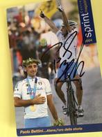 wielerkaart 2004 team quick step paolo bettini signe, Verzenden, Zo goed als nieuw