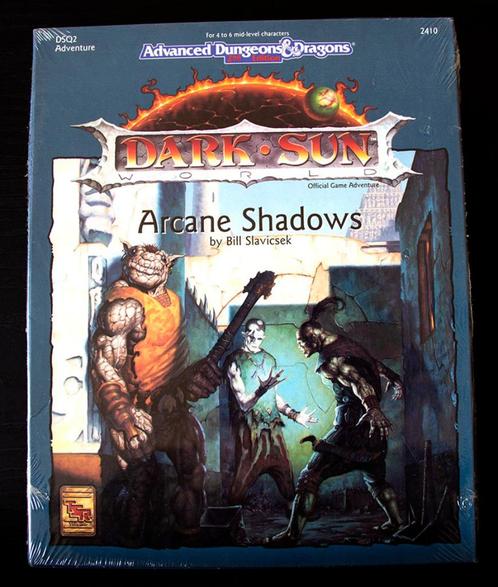 ADD2ndEd-Dark Sun Adventure DSQ2 Arcane Shadows TSR 1992, Hobby & Loisirs créatifs, Wargaming, Comme neuf, Autres types, Enlèvement ou Envoi