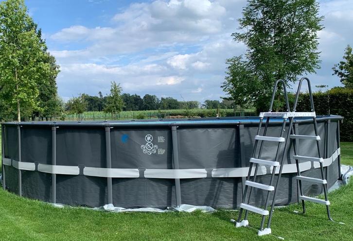 Intex ultra XTR 732x132, Tuin en Terras, Zwembaden, Gebruikt, Opzetzwembad, 120 cm of meer, 400 cm of meer, 300 cm of meer, Rond