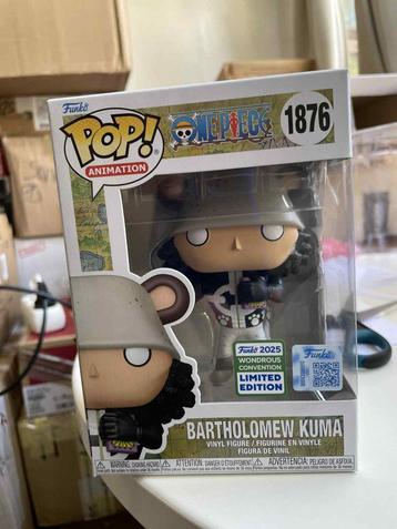 Funko Pop Bartholomew Kuma One Piece 1876 Wonderbaarlijke fi beschikbaar voor biedingen