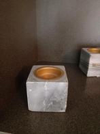 Drie marmeren kaarsenhouders, Gris, Enlèvement ou Envoi, Bougie, Autres matériaux