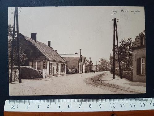 Postkaart Meerle Dorpstraat, Collections, Cartes postales | Belgique, Affranchie, Anvers, 1920 à 1940, Enlèvement ou Envoi