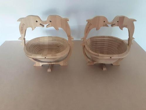 fruitschaal hout, Huis en Inrichting, Woonaccessoires | Schalen en Manden, Nieuw, Hout, Ophalen