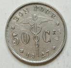 Av MONNAIE BELGIQUE KM#87 " 50 CENTIMES BONNETAIN " DE 1927, Enlèvement ou Envoi, Monnaie en vrac, Métal