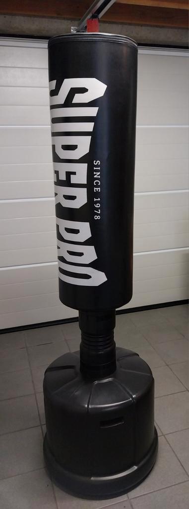 Vrijstaande bokszak SuperProCombatGear + bokshandschoenen, Sport en Fitness, Boksen, Zo goed als nieuw, Bokszak, Ophalen