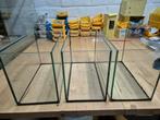3 kleine volglas aquariums 9 liter, Dieren en Toebehoren, Ophalen, Gebruikt, Leeg aquarium