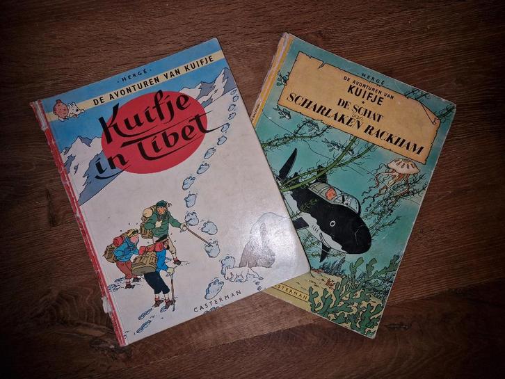 kuifje 2 verschillende strips, Boeken, Stripverhalen, Gelezen, Meerdere stripboeken, Ophalen of Verzenden
