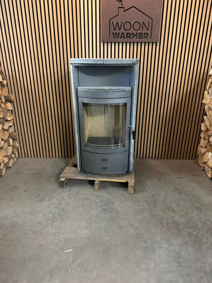 25166 Speksteenkachel Hark 8kw, Huis en Inrichting, Kachels, Gebruikt, Vrijstaand, Houtkachel, Hout, Ophalen