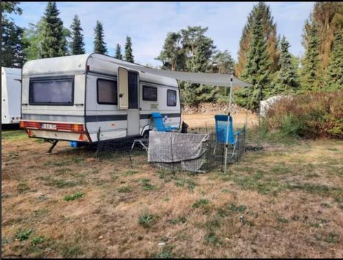 Caravan Hobby 470 TK Classic van 1992, Caravanes & Camping, Caravanes, Particulier, jusqu'à 5, 750 - 1000 kg, Banquette en rond