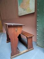 Vintage retro schoolbank lessenaar, Ophalen