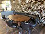 ensemble JOOST table, chaises  en cuir , banquette en cuir, Maison & Meubles, Tables | Tables à manger, 100 à 150 cm, Ovale, Moderne