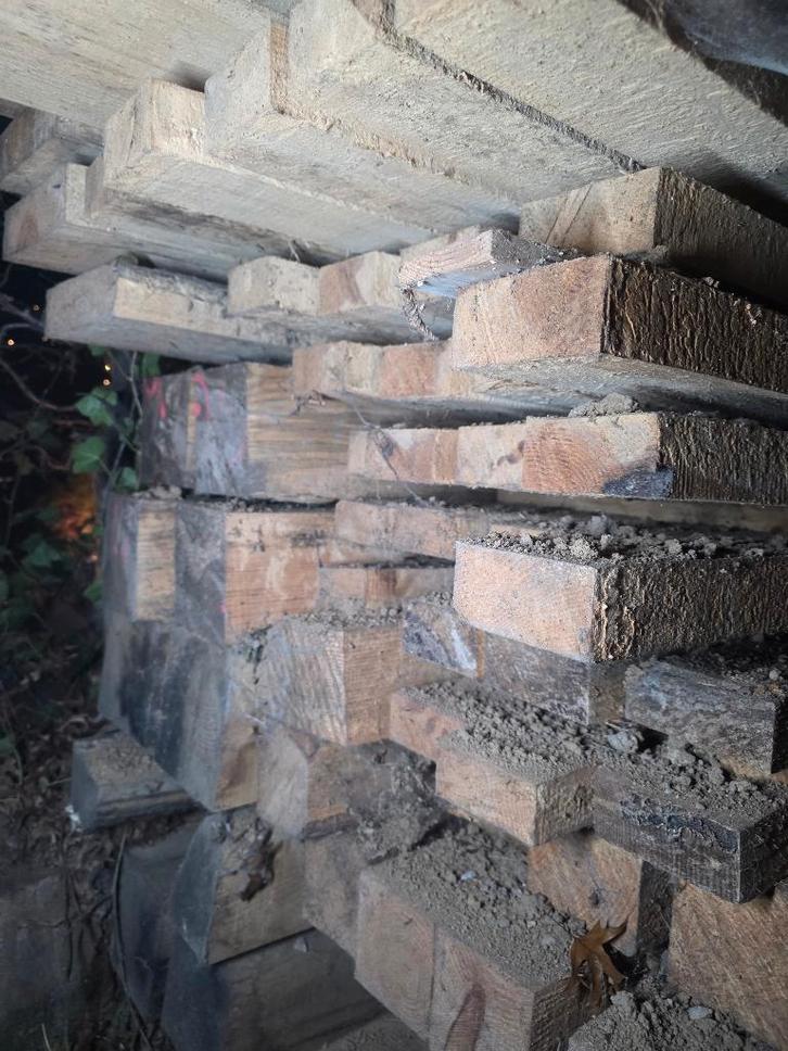 Douglas-sparrenhout, Doe-het-zelf en Bouw, Hout en Planken, Gebruikt, Balk, 300 cm of meer, 50 mm of meer, Ophalen