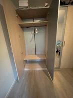 Kleerkast met dubbele deur + spiegel, Huis en Inrichting, Kasten | Kleerkasten, Gebruikt, 100 tot 150 cm, Ophalen of Verzenden