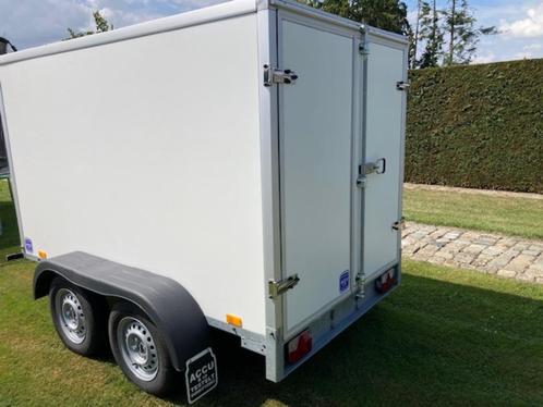 Gesloten aanhangwagen dubbelas 750kg (2,5x1,5x1,5m), Auto diversen, Aanhangers en Bagagewagens, Zo goed als nieuw, Ophalen