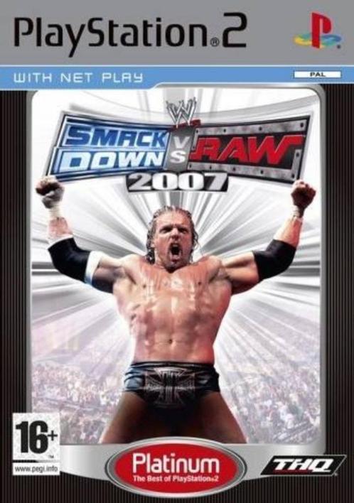 WWE Smackdown vs Raw 2007 Platinum, Consoles de jeu & Jeux vidéo, Jeux | Sony PlayStation 2, Utilisé, Combat, 2 joueurs, À partir de 16 ans