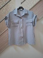 Blouse ,mt XL, blauw,wit gestreept, Ophalen of Verzenden, Zo goed als nieuw, Blauw