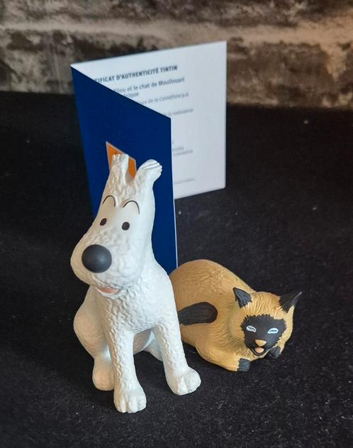 Bobbie met kat beeld by Leblon Tintin no Fariboles Pixi, Verzamelen, Stripfiguren, Zo goed als nieuw, Beeldje of Figuurtje, Kuifje