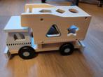 Houten kiepwagen met vormenpuzzel, Kinderen en Baby's, Ophalen of Verzenden, Zo goed als nieuw