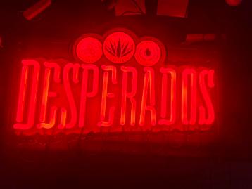 Vintage licht reclame Desperados!!! In perfecte staat