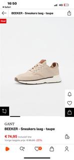 Sneakers laag - taupe - EU44 - GANT, Kleding | Heren, Ophalen, Nieuw, Sneakers