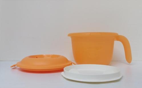 Tupperware Graankoker - Individueel - Oranje & Wit, Huis en Inrichting, Keuken | Tupperware, Nieuw, Bak of Kom, Groen, Wit, Oranje