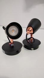 Muurspots zwart-rood koper, Enlèvement, Comme neuf, LED