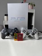 Playstation 2 (zilver), Games en Spelcomputers, Spelcomputers | Sony PlayStation 2, Ophalen, Gebruikt, Phat, Met games