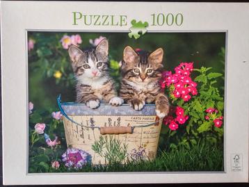 Puzzel 1000 stukjes, 1 stukje tekort   beschikbaar voor biedingen