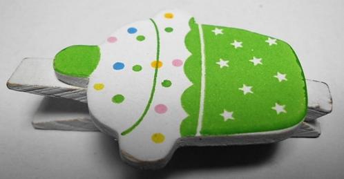 Bedankje - Cupcake groen wasknijper - 36 stuks voor 12€, Kinderen en Baby's, Kraamcadeaus en Geboorteborden, Nieuw, Kraamcadeau
