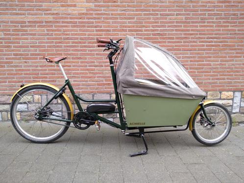 Achielle Ferre, 2021, Fietsen en Brommers, Fietsen | Bakfietsen, Zo goed als nieuw, Overige merken, 2 kinderen, Elektrisch, Huif