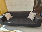 Moderne Donkergrijze Zetel te koop., Ophalen, Gebruikt, Driepersoons, 75 tot 100 cm