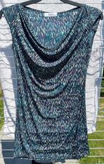Epoca shirt met watervalhals, Maat 38/40 (M), Epoca by La Look, Blauw, Ophalen of Verzenden
