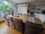 Massief houten eetkamertafel 8 persoons, Huis en Inrichting, Ophalen, Gebruikt, 100 tot 150 cm, 200 cm of meer