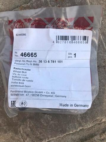 FEBI BILSTEIN 46665 wiel - velg bouten voor BMW beschikbaar voor biedingen