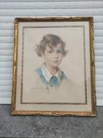 pastel portrait de michel signe marcel hess, Antiquités & Art, Art | Dessins & Photographie, Enlèvement ou Envoi