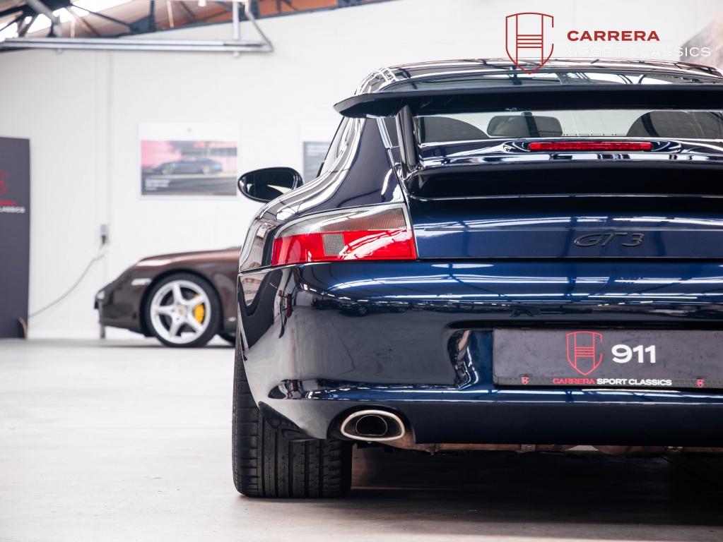 Porsche 911 996.2 GT3 3.6 Coupé GT3 / 2nd owner / First pai, 1380 kg, Gebruikt, Zwart, Blauw