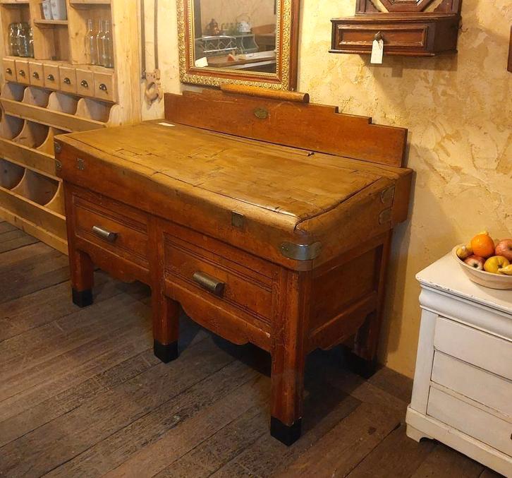 groot oud kapblok met 2 lades, Antiek en Kunst, Curiosa en Brocante, Ophalen