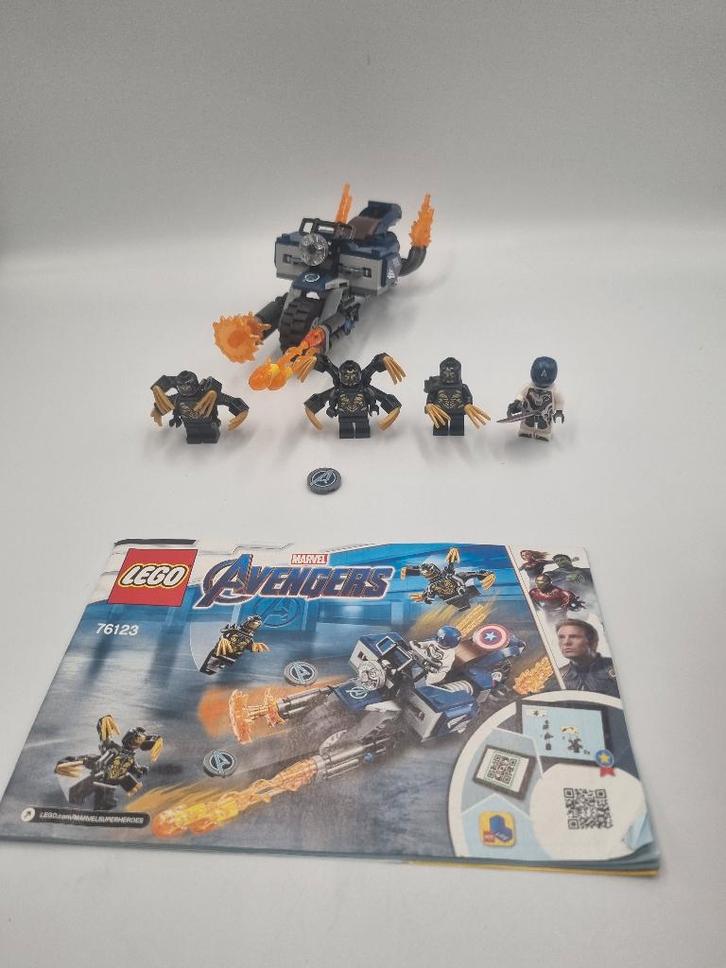 Lego Super Heroes 76123 Captain America : Outriders Attack, Enfants & Bébés, Jouets | Duplo & Lego, Comme neuf, Lego, Ensemble complet