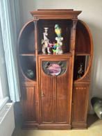 Antieke art deco vitrine kast, Antiek en Kunst, Ophalen