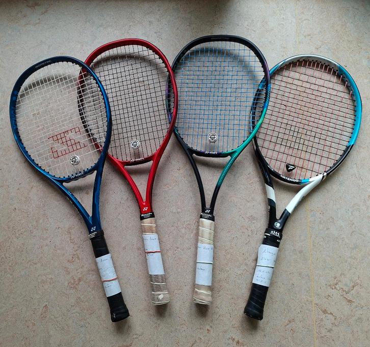 YONEX tennisrackets, zeer goede kwaliteit, recent bespannen,, Sport en Fitness, Tennis, Gebruikt, Racket, Overige merken, Ophalen of Verzenden