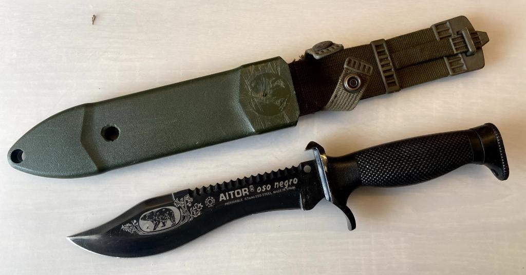 Dolkmes Aitor Osso Negro, Verzamelen, Militaria | Algemeen, Ophalen, Overige soorten, Mes of Dolk