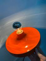 Vintage oranje discus space age wandlamp Honsel Leuchten ‘70, Huis en Inrichting, Ophalen of Verzenden, Gebruikt