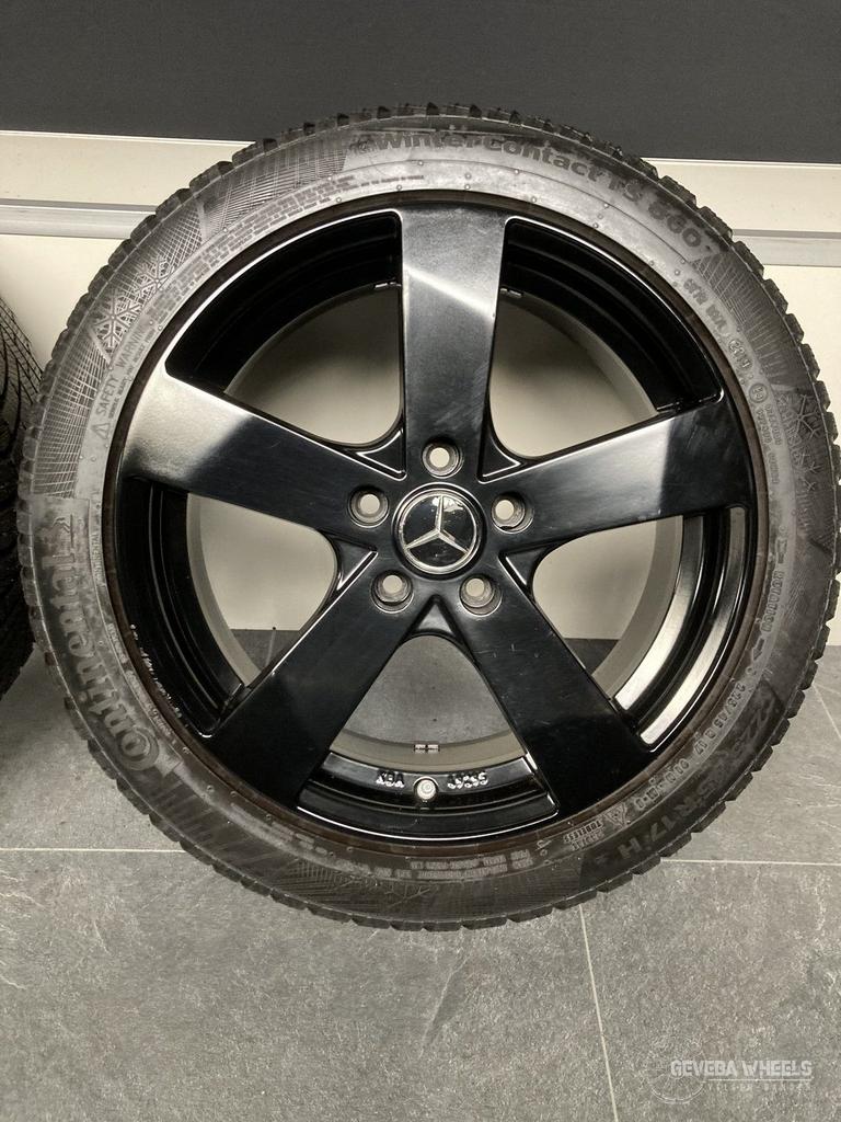 17” Mercedes A W176 B W246 CLA X117 velgen + winterbanden, Gebruikt, -, -, Banden en Velgen