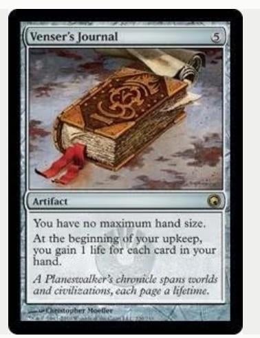 Venser's Journal - SOM - MTG - NM, Hobby en Vrije tijd, Verzamelkaartspellen | Magic the Gathering, Ophalen of Verzenden