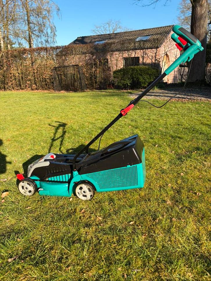 Bosch Rotak 32 LI S, Tuin en Terras, Grasmaaiers, Gebruikt, Accu-grasmaaier, Ophalen